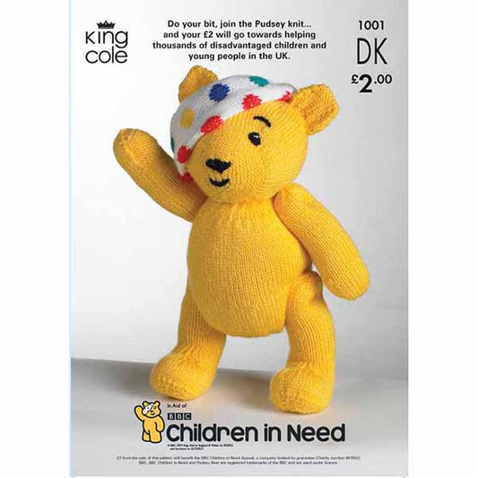 Knitting Pattern 1001 - Pudsey Bear in DK