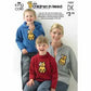 Knitting Pattern 1002 - Pudsey Bear Sweaters & Cardigan in DK - Children In need