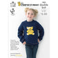 Knitting Pattern 1003 - Pudsey Bear Sweater & Jacket in DK - Children In need