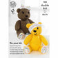 Knitting Pattern 1004 - Pudsey & Blush Bears in DK