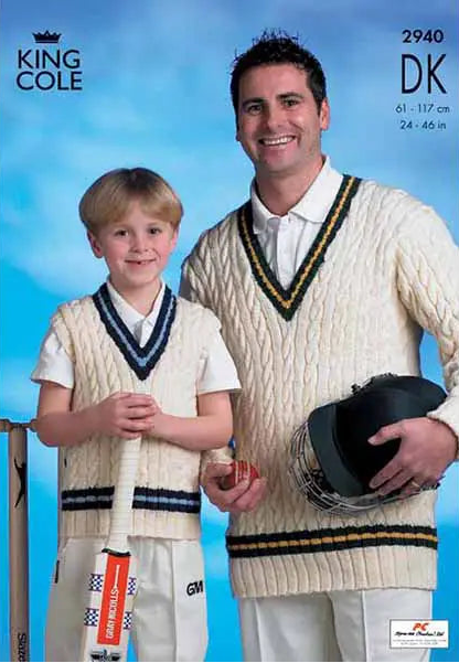 Knitting Pattern 2940 - Cricket Sweaters in DK
