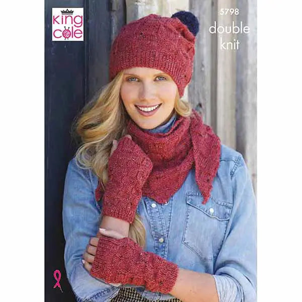 Knitting Pattern 5798 - Accessories in Homespun DK