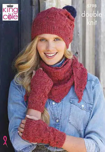 Knitting Pattern 5798 - Accessories in Homespun DK