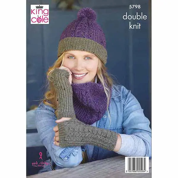 Knitting Pattern 5798 - Accessories in Homespun DK