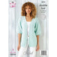 Crochet Pattern 5876 - Button Up Top & Cardigan in Finesse DK