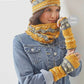 Knitting Pattern 6042 - Ladies Accessories Knitted in 4 Ply
