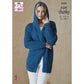 Knitting Pattern 6206 - Hooded Jacket & Waistcoat in Super Chunky