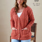 Knitting Pattern 6431 - Ladies Cardigan & Waistcoat in DK