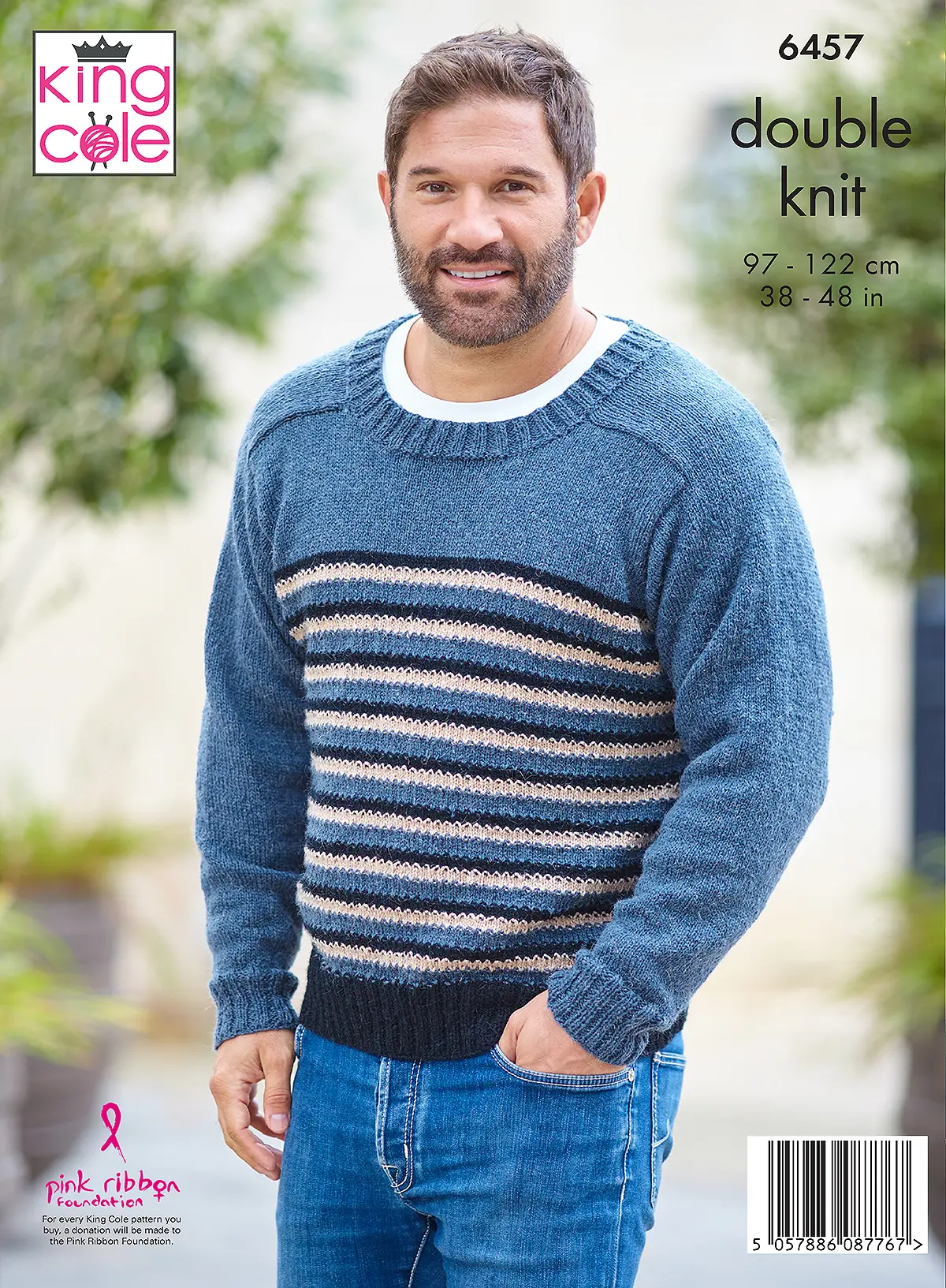 Knitting Pattern 6457 - Sweaters knitted in Eternity DK