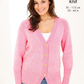 Knitting Pattern 6475 - Sweater and Cardigan knitted in Simply Denim DK