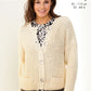 Knitting Pattern 6477 - Cardigan & Sweater in Simply Denim Chunky