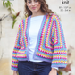 Crochet Pattern 6481 - Hexagon Cardigan’s crocheted in Merino Blend DK