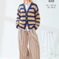 Knitting Pattern 6513 - Cardigan & Slipover in Homespun DK