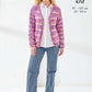 Knitting Pattern 6514 -  Cardigan & Sweater in Homespun Prism DK