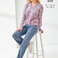 Knitting Pattern 6514 -  Cardigan & Sweater in Homespun Prism DK
