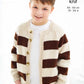 Knitting Pattern 6528 - Sweater & Cardigan Knitted with Cherished DK