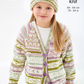 Knitting Pattern 6530 - Cardigan and Hat knitted in Cherish DK