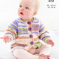 Knitting Pattern 6530 - Cardigan and Hat knitted in Cherish DK