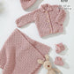 Crochet Pattern 6587 - Baby Shell Stitch Set in Little Lamb DK