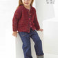 Knitting Pattern 6627 - Cardigan & Sweater in Firefly Aran