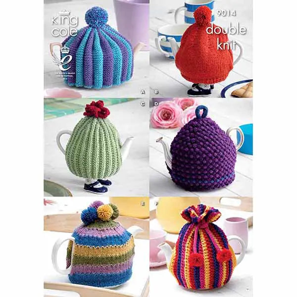 Knitting Pattern 9014 - Tea Cosy - 6 Options
