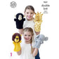 Knitting Pattern 9027 - Animal Hand Puppets in DK
