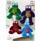 Knitting Pattern 9048 - Frogs in Tinsel Chunky & DK