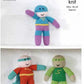 Knitting Pattern 9104 - Superheroes in DK