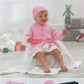 Knitting Pattern PP019 - Babies Cardigan & Hat in Peter Pan DK