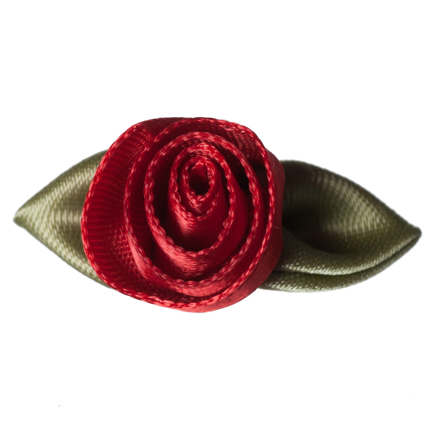 Ribbon Rose - Large with Green Leaves - Various Colours