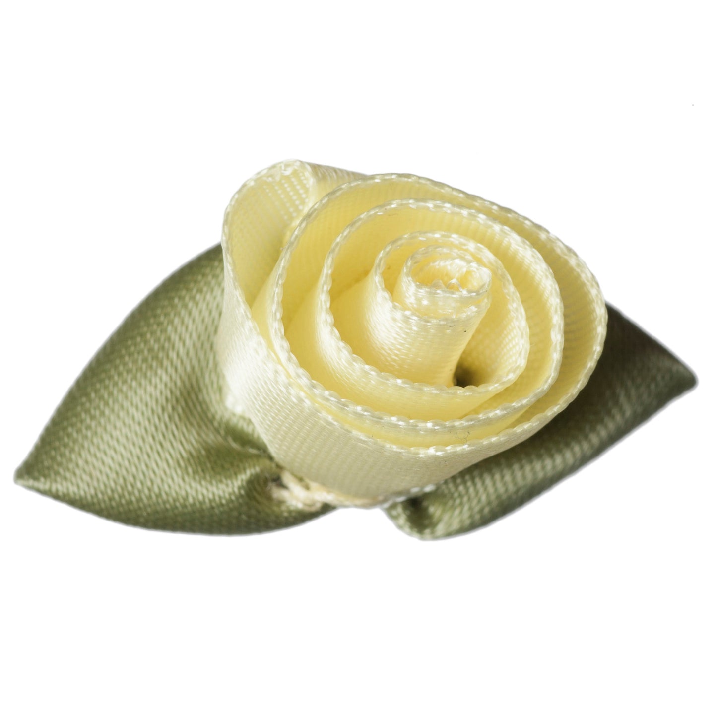 Ribbon Rose - Large with Green Leaves - Various Colours