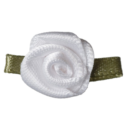 Ribbon Rose - Small with Green Leaves - Various Colours