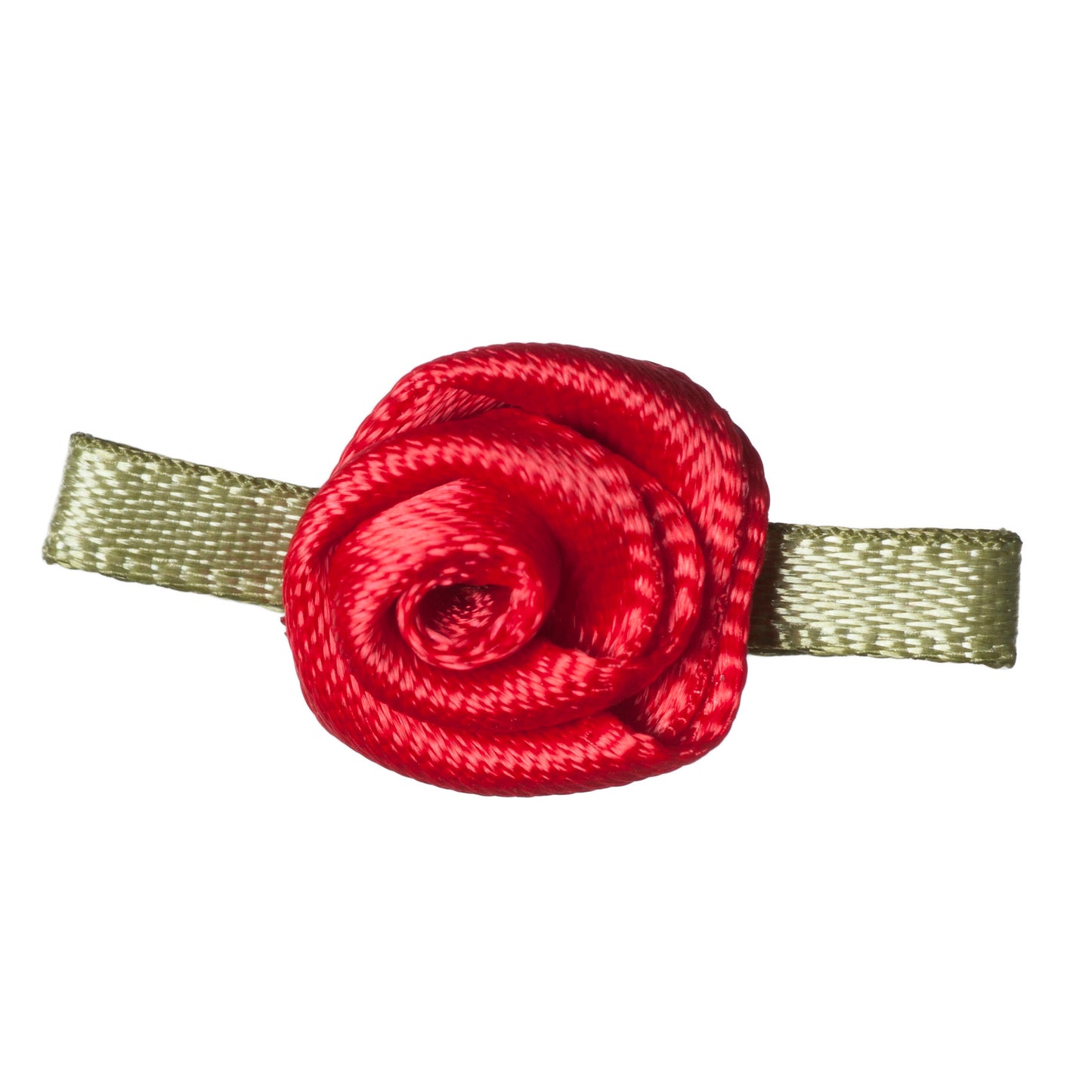 Ribbon Rose - Small with Green Leaves - Various Colours