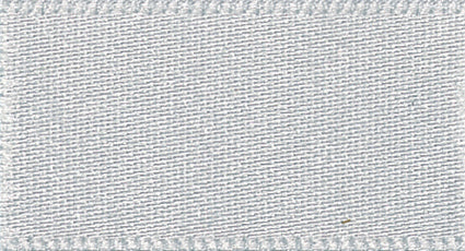 Double Faced Polyester Satin Ribbon -  Silver/Grey Col 18 - 3 Widths Available