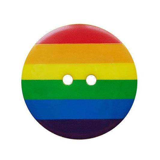 2 Hole Button - 20mm - Rainbow