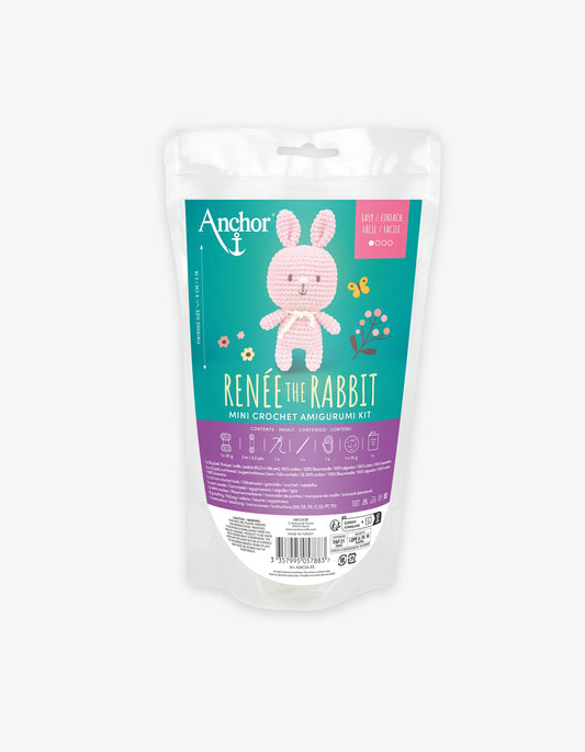 Mini Amigurumi Crochet Kit - RENEE THE RABBIT