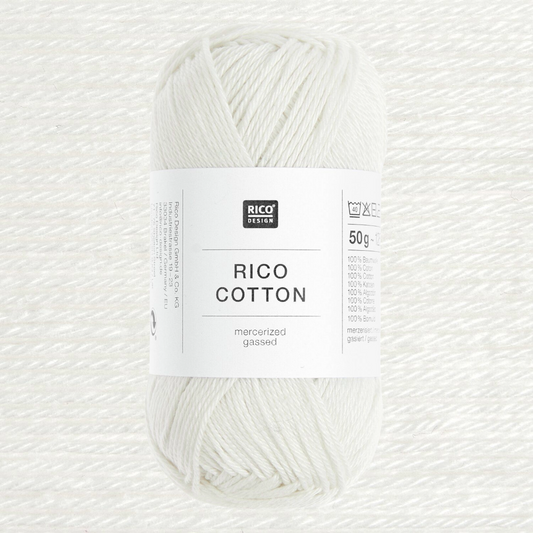 Rico Cotton 4 Ply 50g -  8 Colours Available