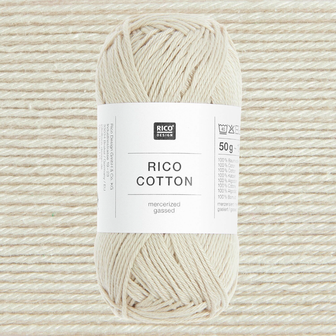 Rico Cotton 4 Ply 50g -  8 Colours Available