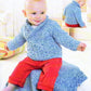 Knitting Pattern 1379 - Sweater & Blanket in Snuggly Baby Speckle DK