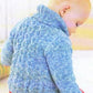 Knitting Pattern 1379 - Sweater & Blanket in Snuggly Baby Speckle DK