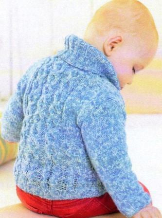 Knitting Pattern 1379 - Sweater & Blanket in Snuggly Baby Speckle DK