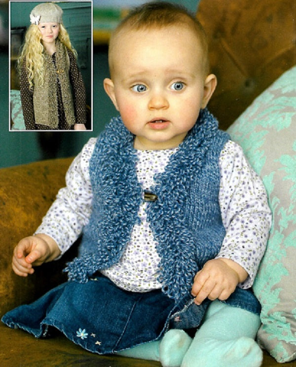 Knitting Pattern 1736 - Waistcoat in Snuggly DK
