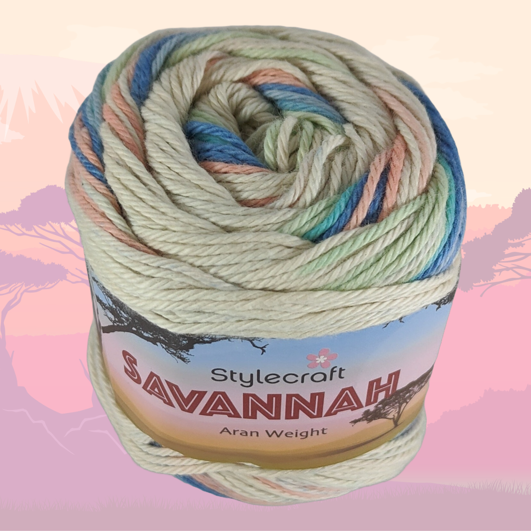 SAVANNAH ARAN 100g - More Colours Available