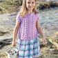 Knitting Pattern 2407 - Girls Cardigan in Supersoft Aran