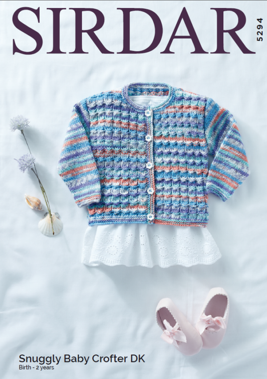 Knitting Pattern 5294 - Cardigan in Baby Crofter DK