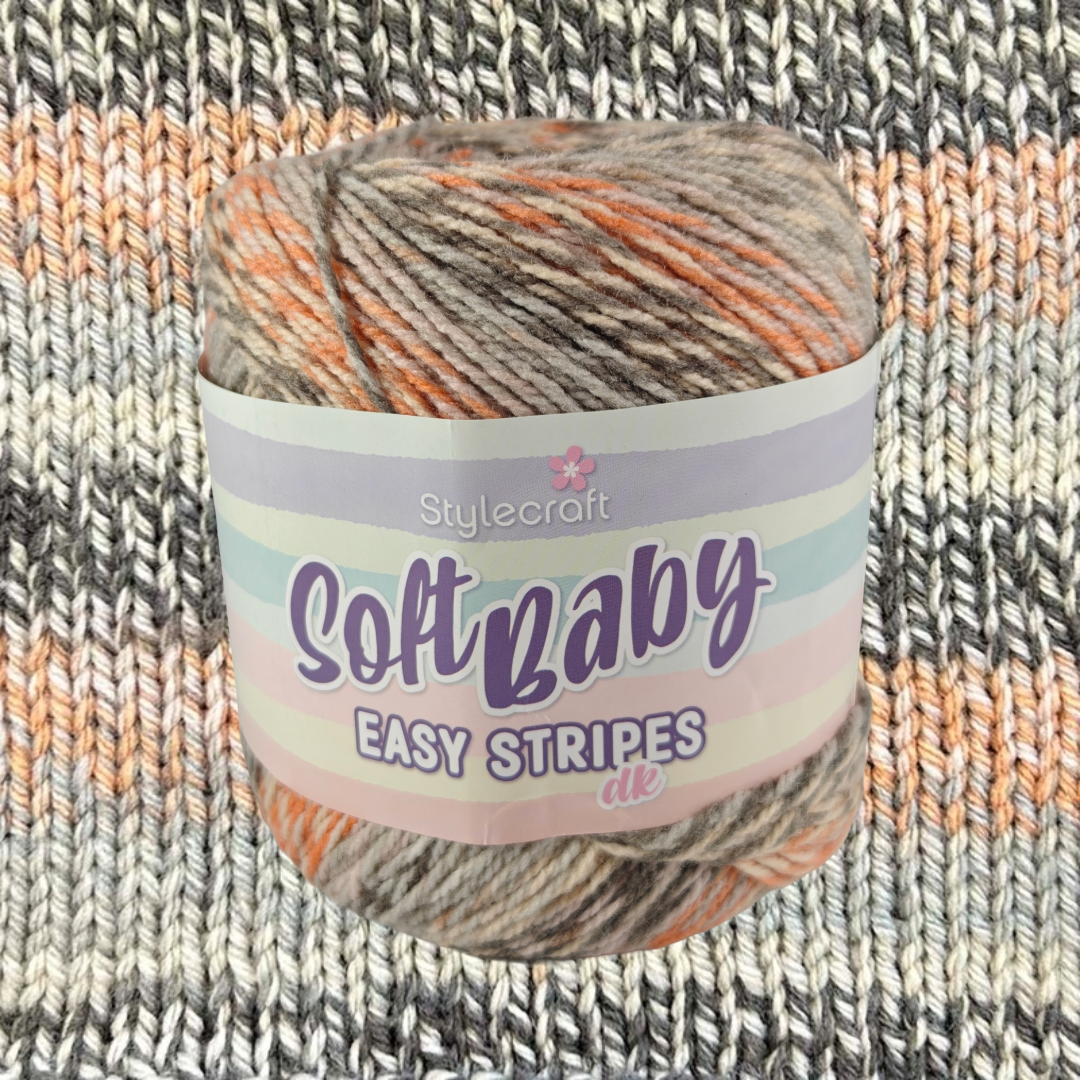 Soft Baby Easy Stripes DK - 8 Colours Available