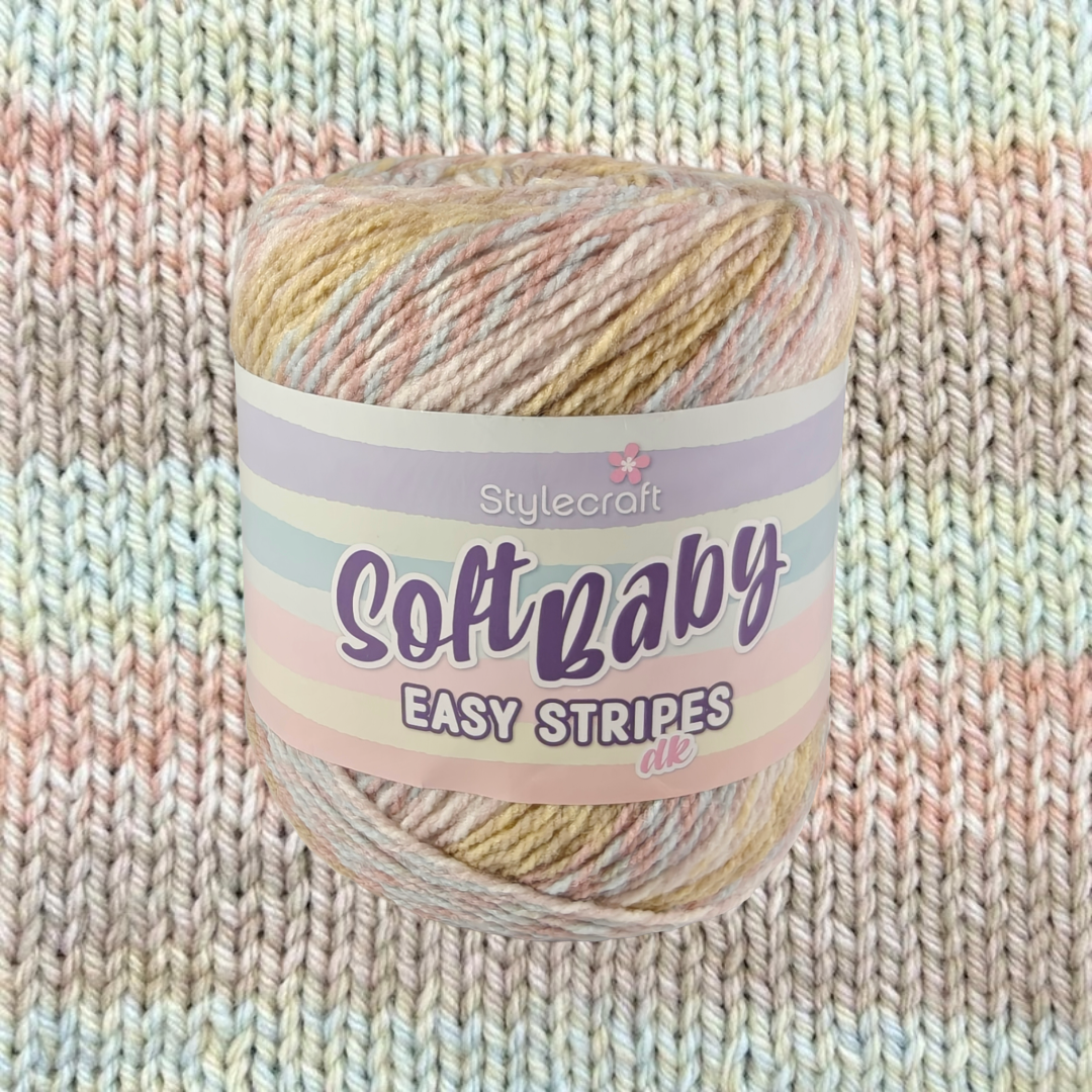Soft Baby Easy Stripes DK - 8 Colours Available