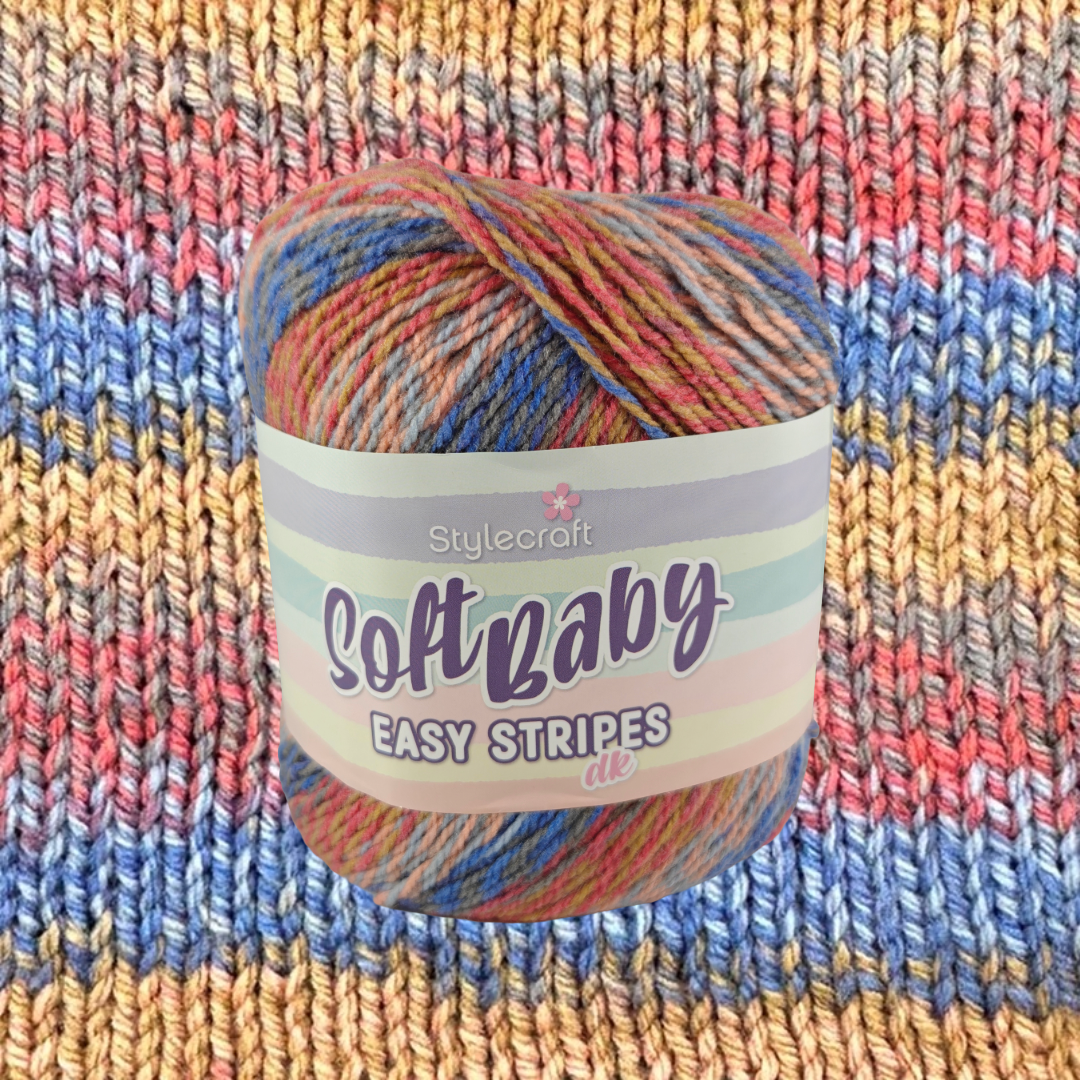 Soft Baby Easy Stripes DK - 8 Colours Available