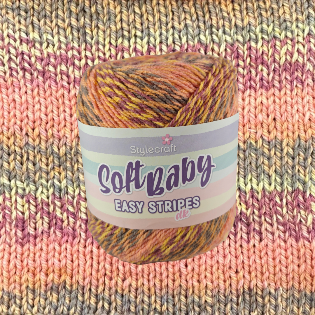 Soft Baby Easy Stripes DK - 8 Colours Available