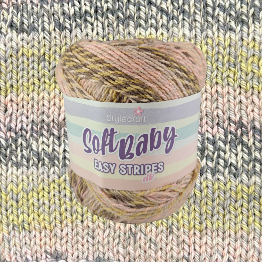 Soft Baby Easy Stripes DK - 8 Colours Available